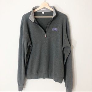 Peter Millar TCU Knit Quarter-Zip Pullover